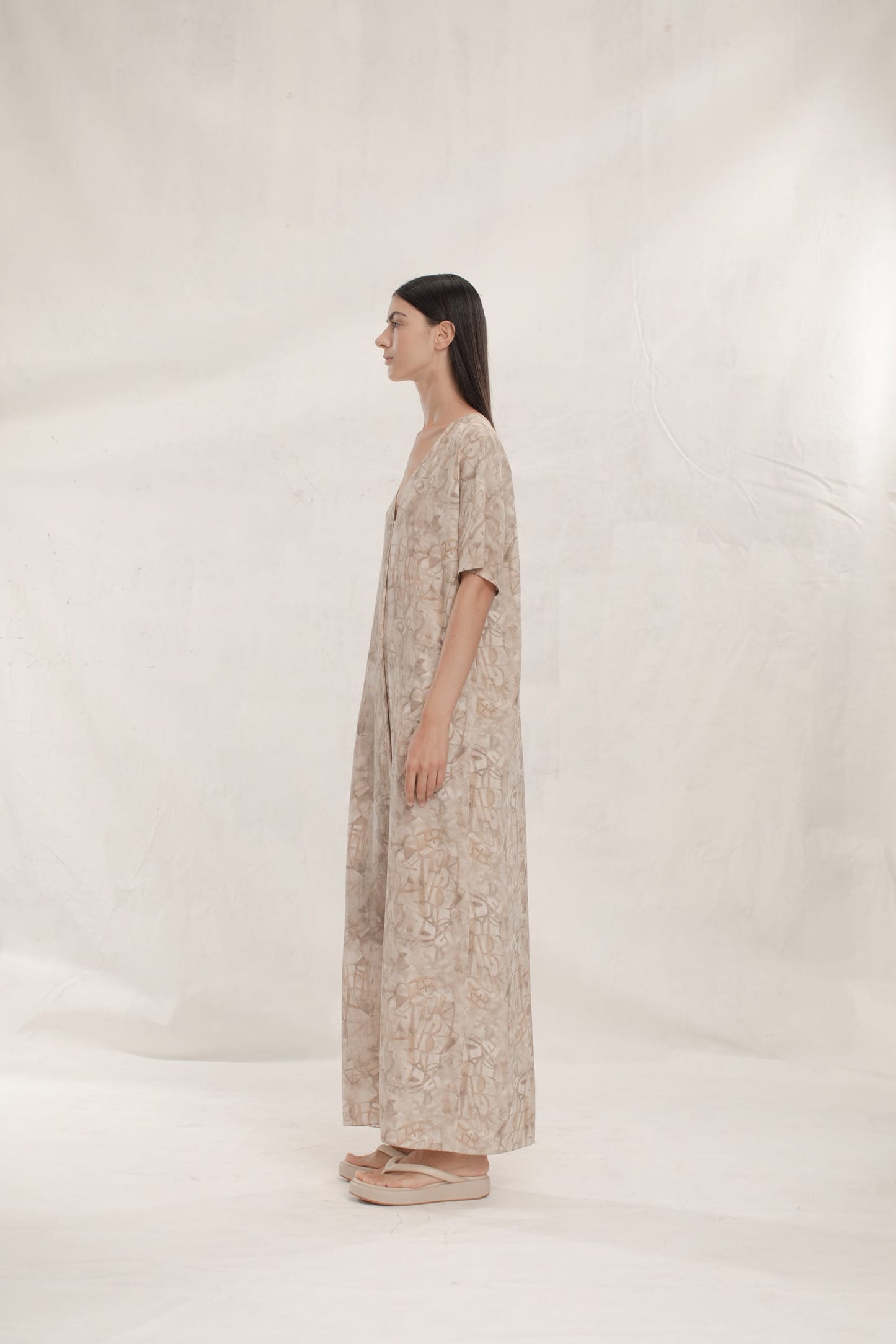 Ritual, printed silk dress