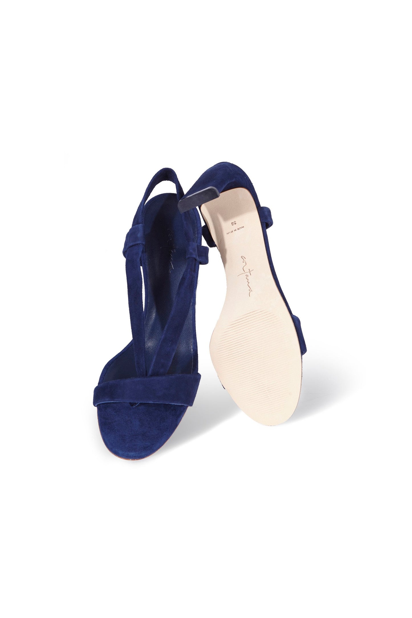 Diana, navy suede sandal