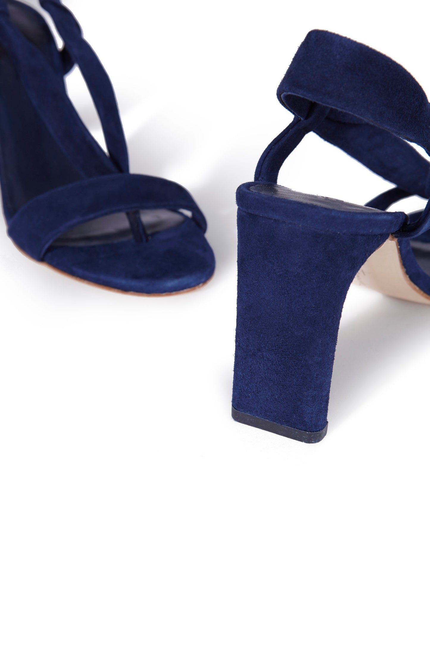 Diana, navy suede sandal