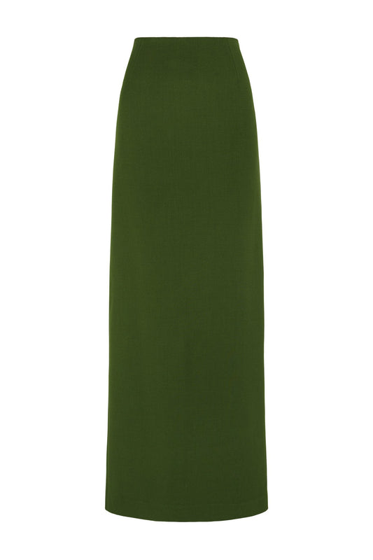 Sienna, falda larga verde
