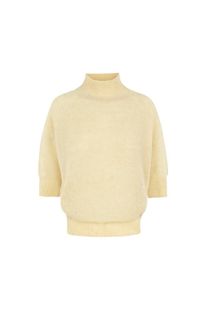 Silvana, vanilla alpaca, silk and cashmere sweater