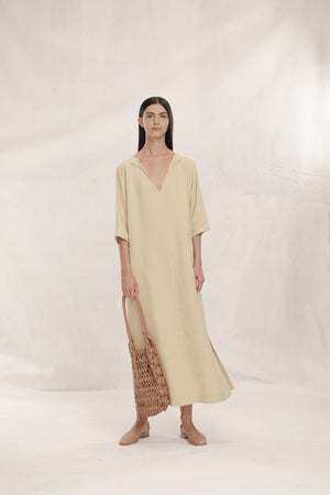 Valery, linen and silk dress